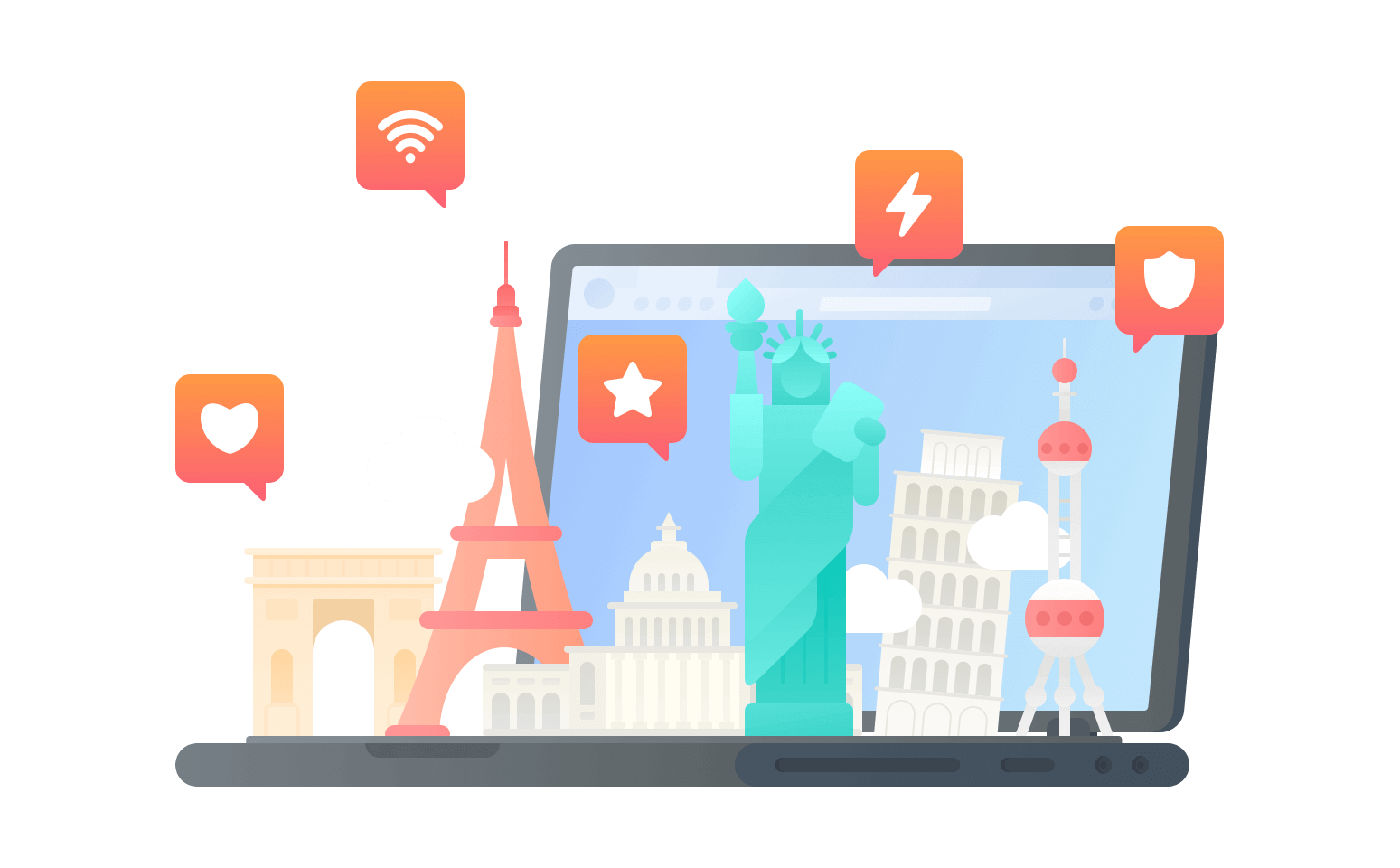 在安道尔连接到中国的代理 - 返华VPN